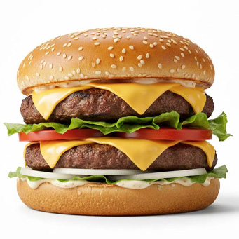 Double cheese burger 